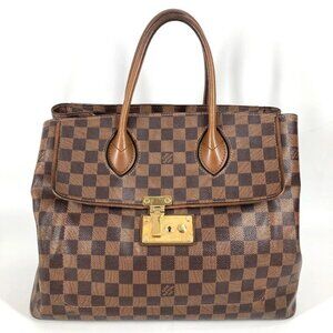LOUIS VUITTON N41273 Damier Ascot Bag Tote Bag Hand Bag Damier Canvas Brown